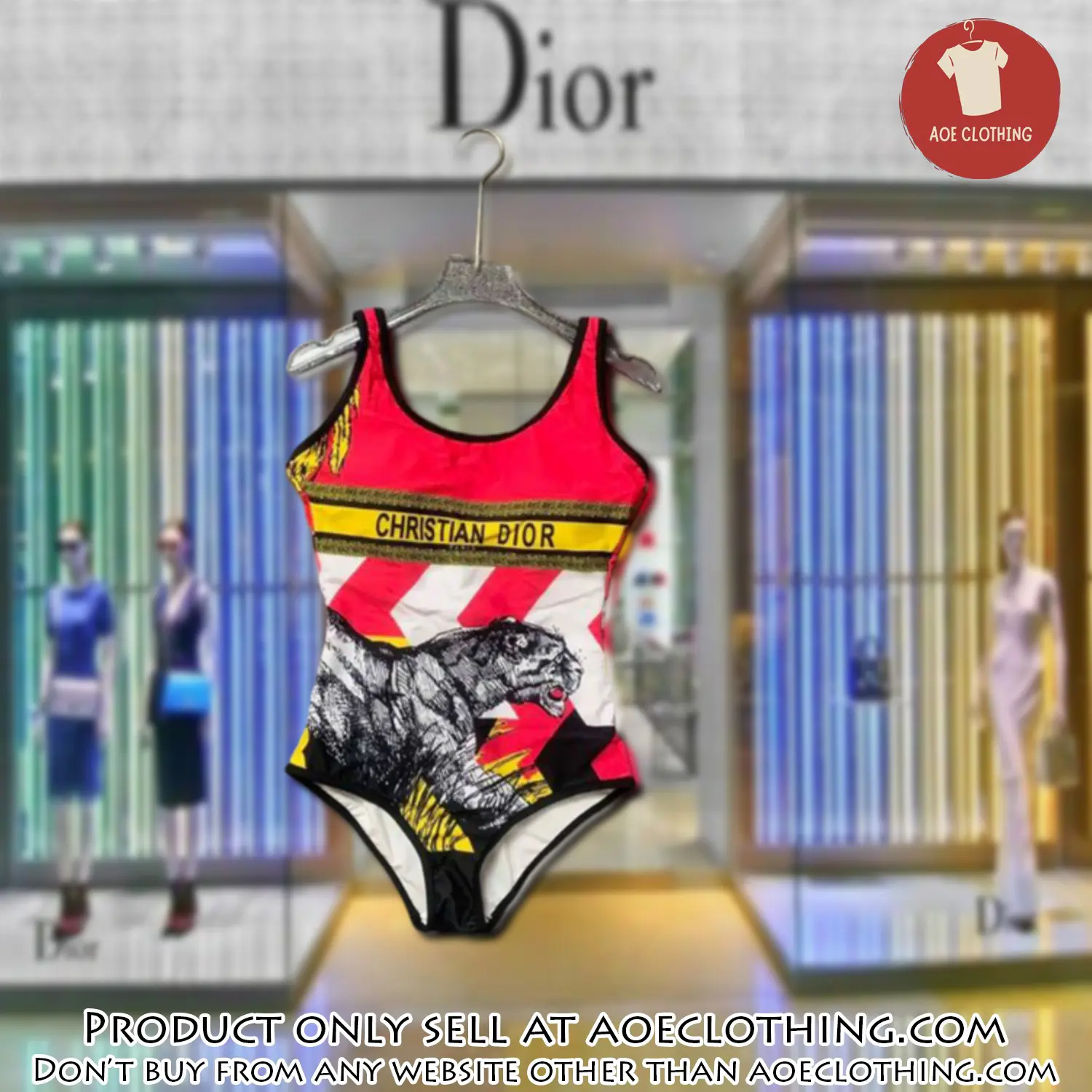 Christian dior swimwear beachwear one piece swimsuit osw1045 aoe2546496